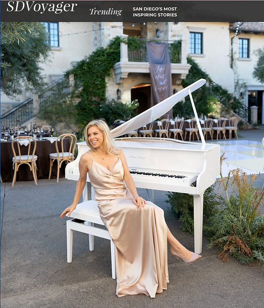 Platinum Pianist, California Nr. 1 wedding pianist at Monserate winery ebfore a cocktail hour