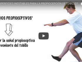 Vídeo propiocepción de tobillo