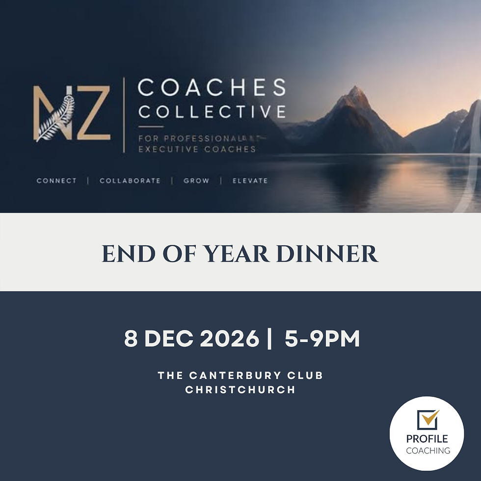 Christchurch Professional Coaches Dinner