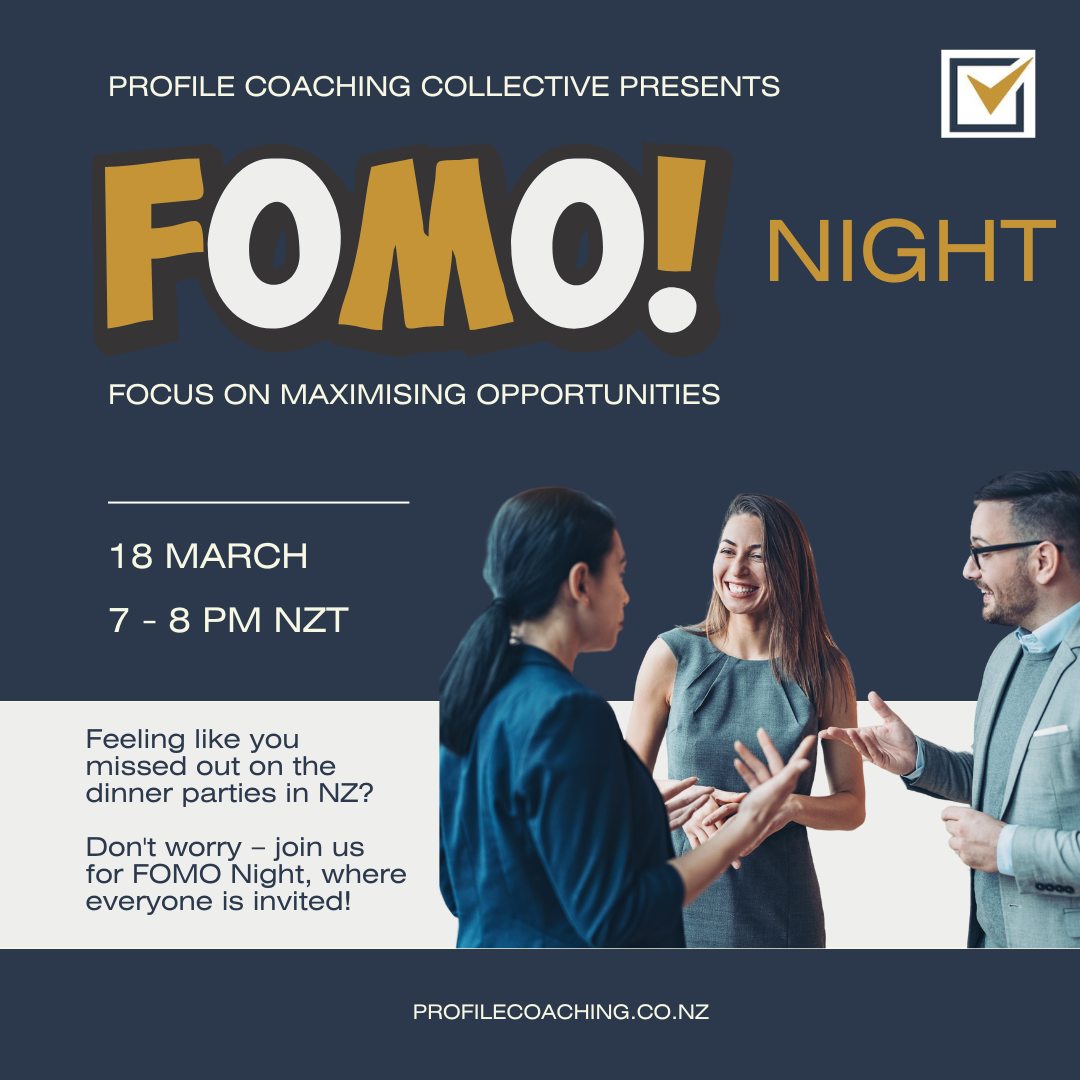 PROFILE Coaching FOMO Night | Profile Coaching - Fomo Prevention Through Mindfulness Coaching