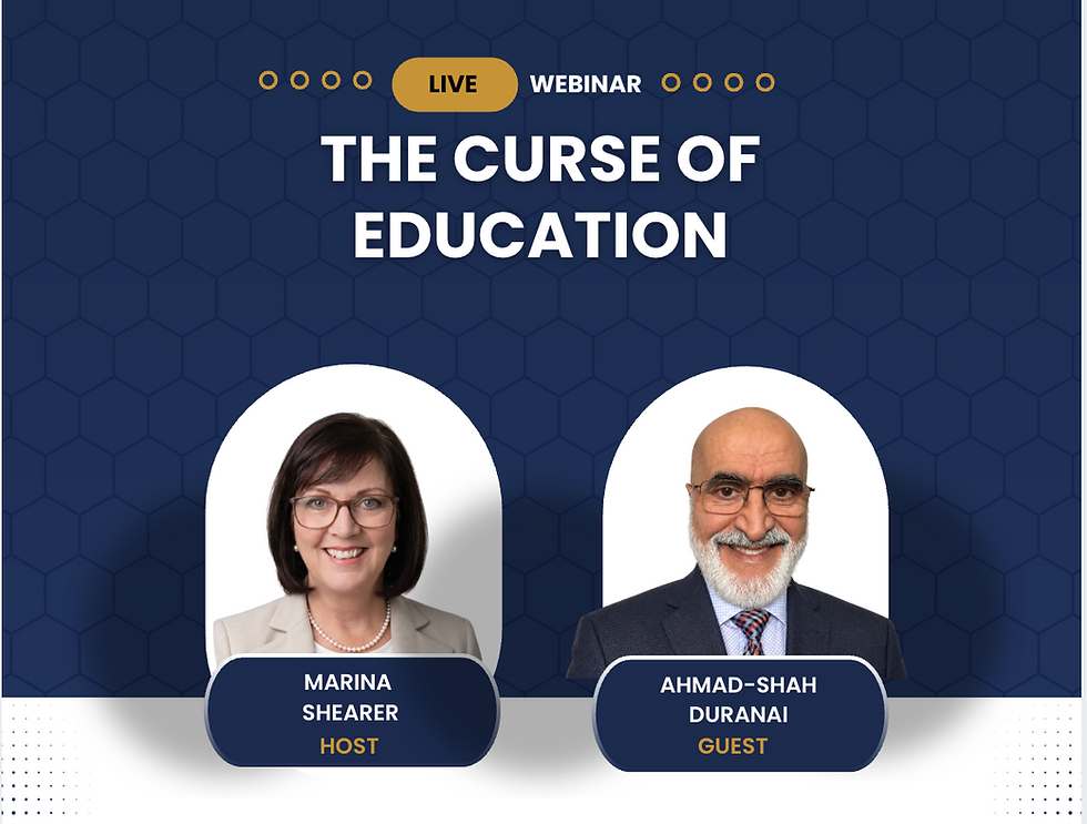 The Curse of Education - with Ahmad-Shah Duranai