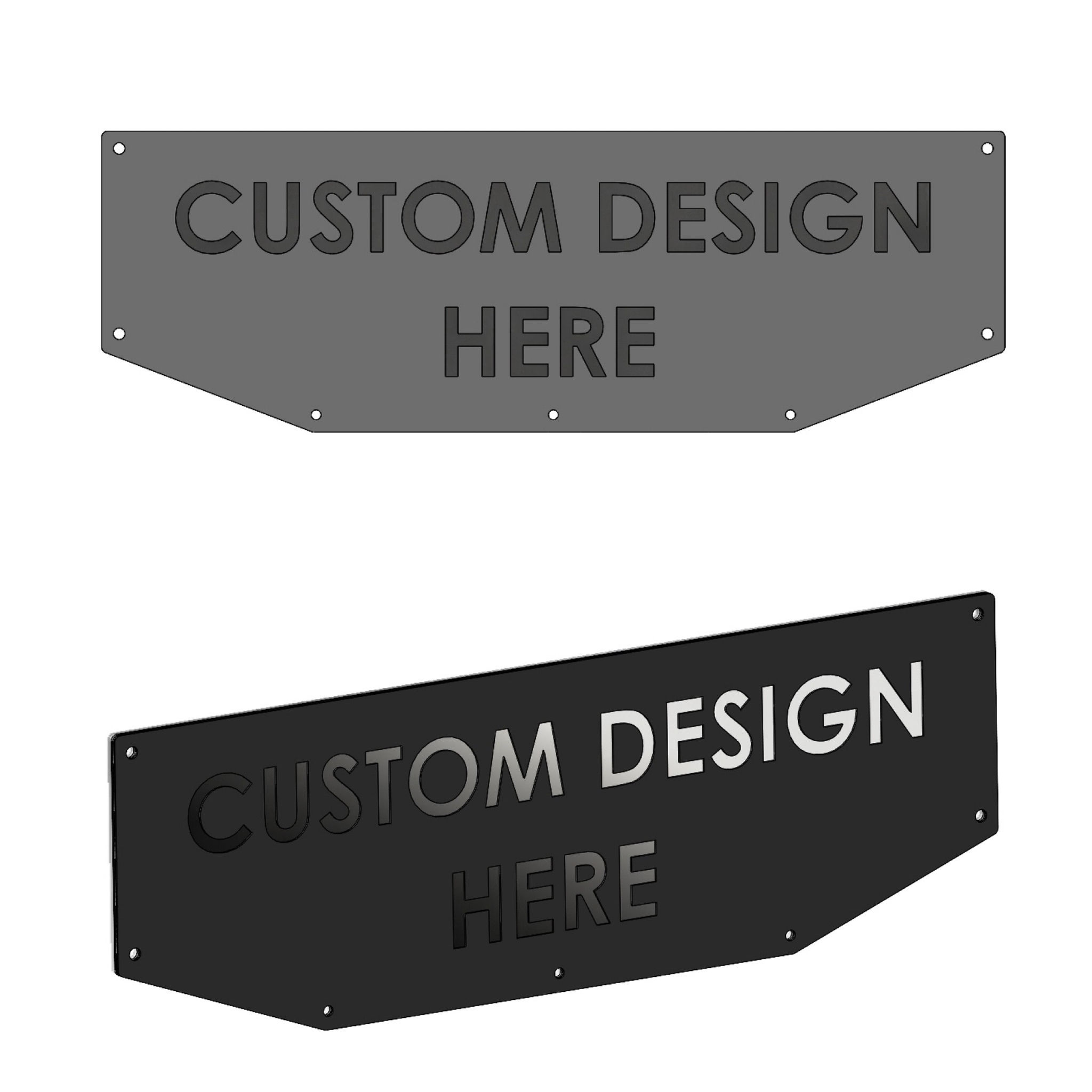 Front License Plate Custom Replacement