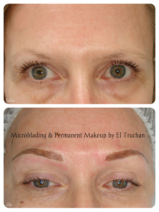 Eyebrows Microbladed - Before & After