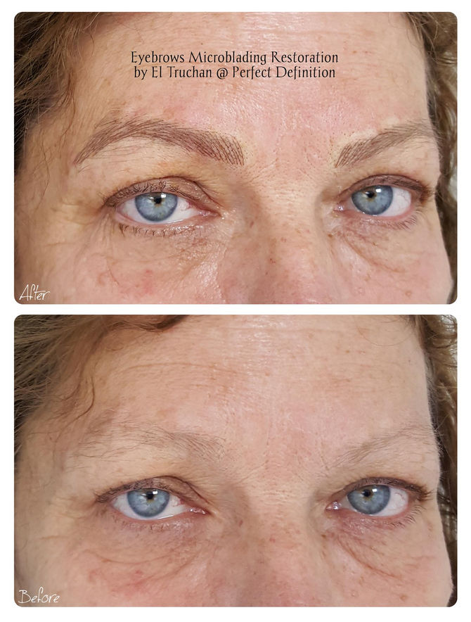 Eyebrows Microblading Restoration by El Truchan @ Perfect Definition