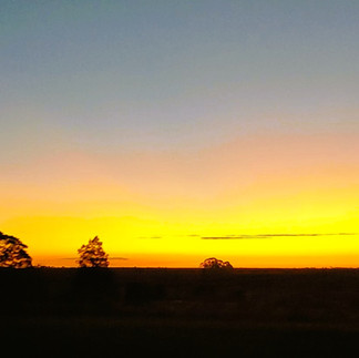 Atardecer en Uruguay