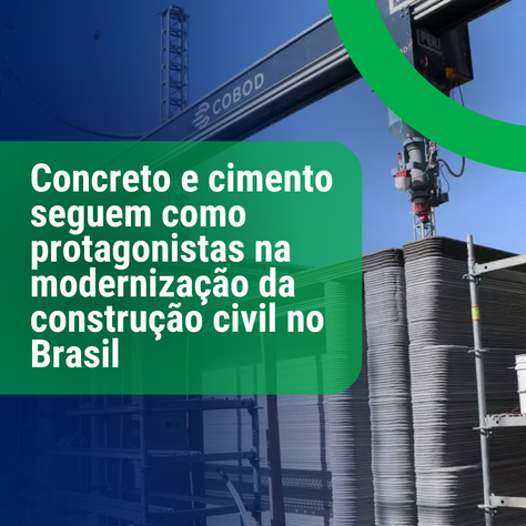 Concreto e cimento seguem como protagonistas na modernização da construção civil no Brasil