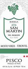 Mosto Verde Torontel Label