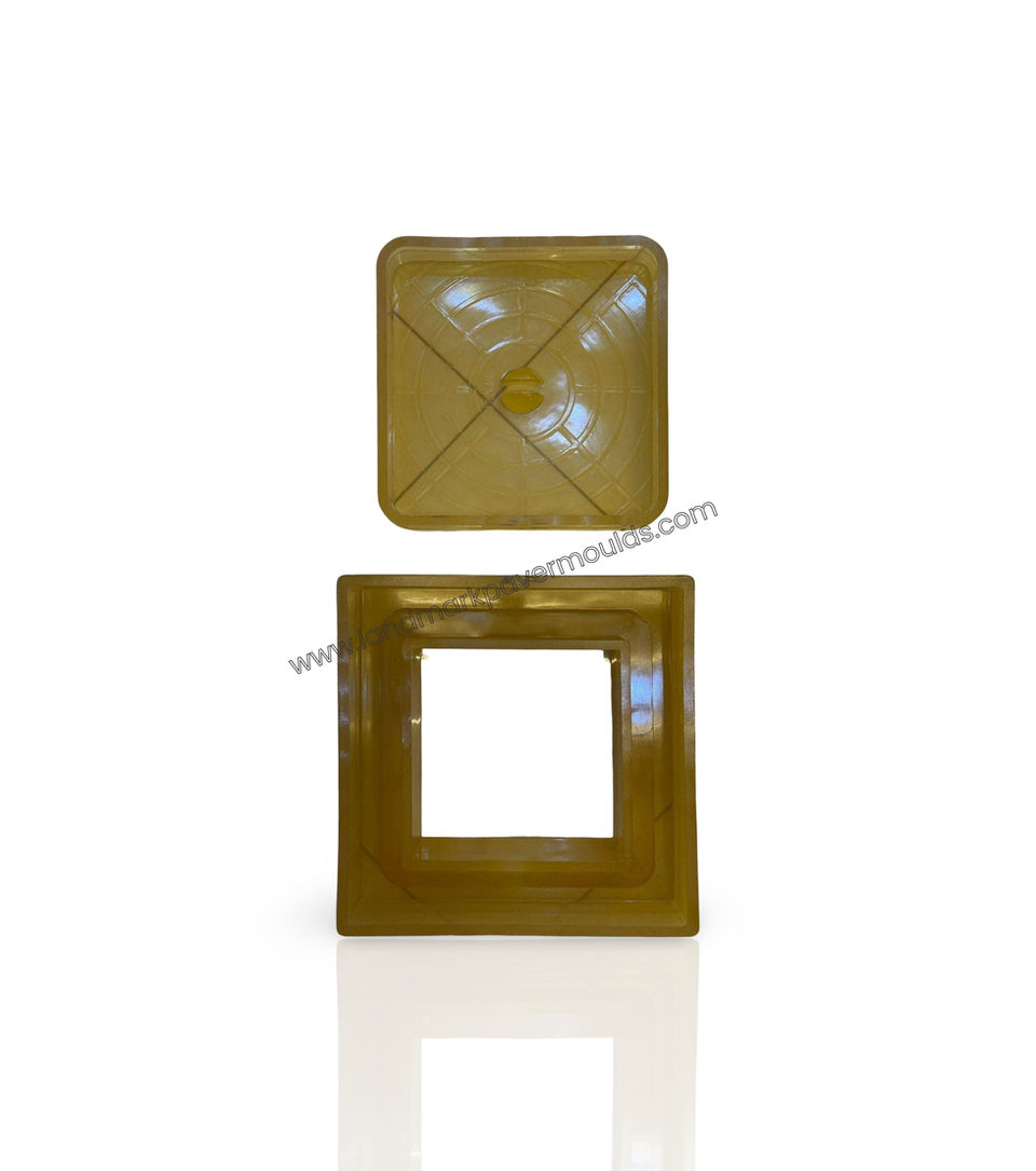 Square paver tile molds: top and base