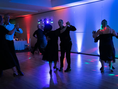 Couples social dancing together