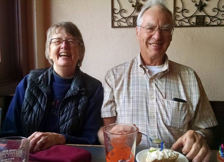 My parents celebrating