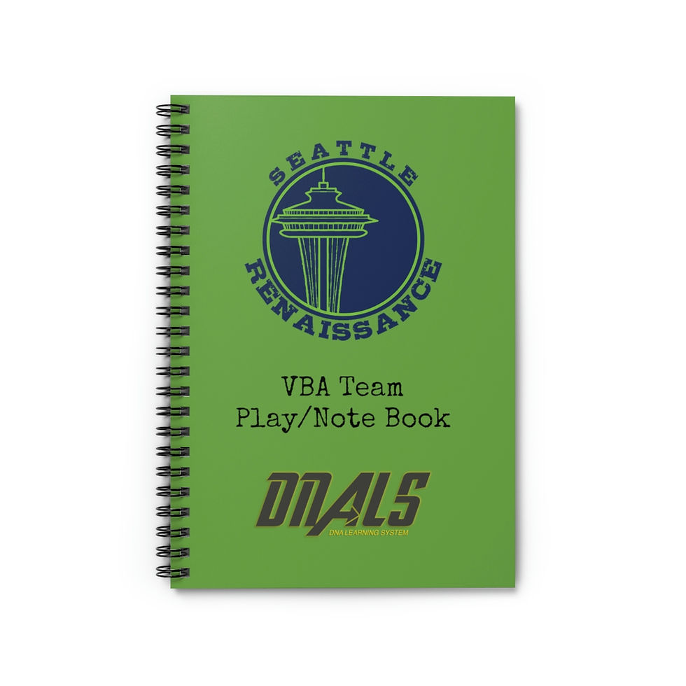 Thumbnail: VBA Seattle Renaissance Play Book - Spiral Notebook - Ruled Line