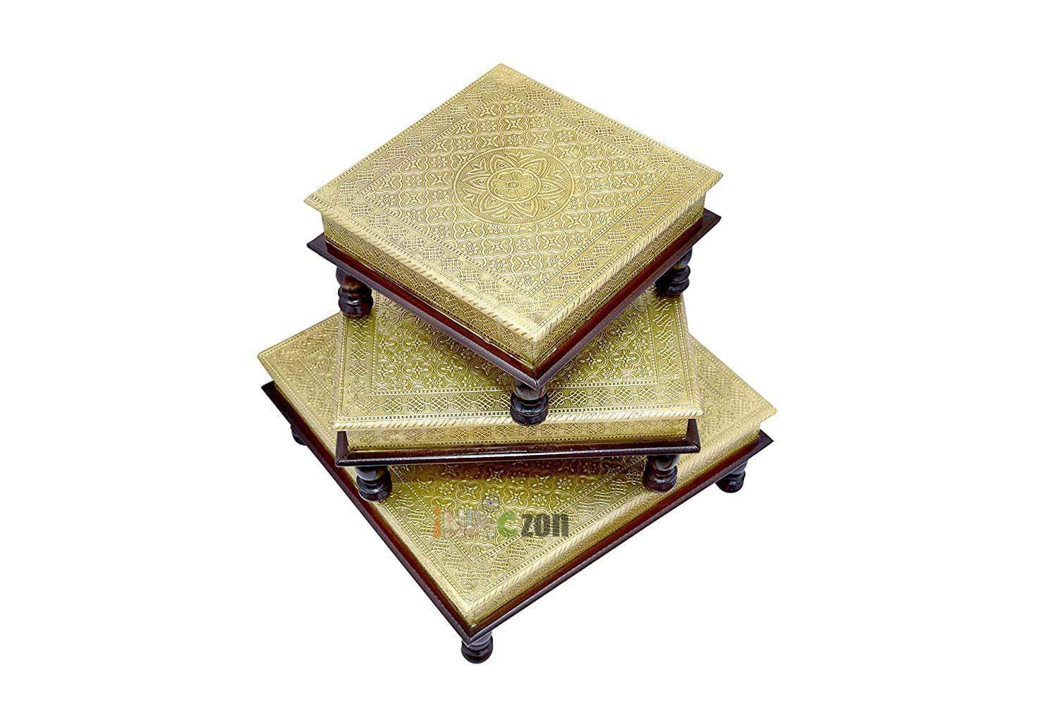 Beautifully Handcrafted and Handpainted Wooden Stool Cum Side Table ||