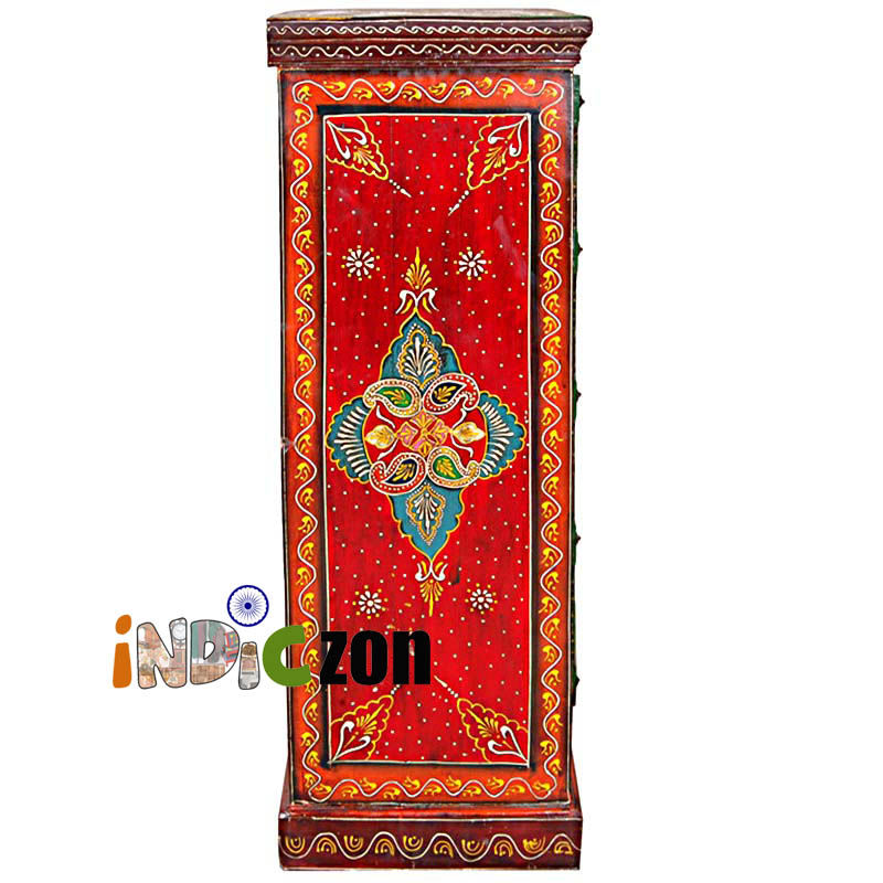 Thumbnail: Magnificent Wooden Colorful Cabinet With Drawers Almirah