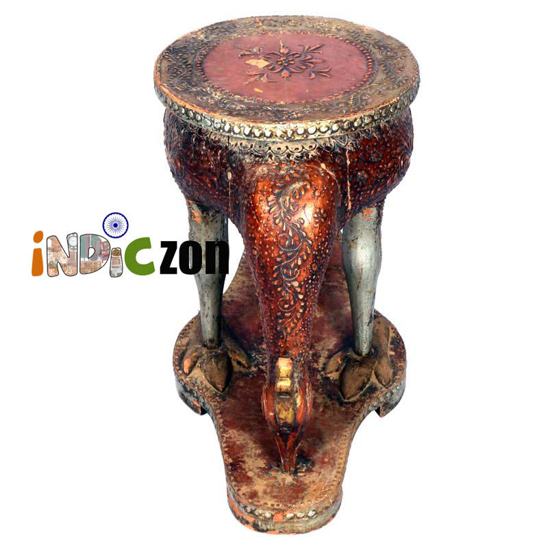 Thumbnail: Wooden Peacock Style Table and Pot Stand