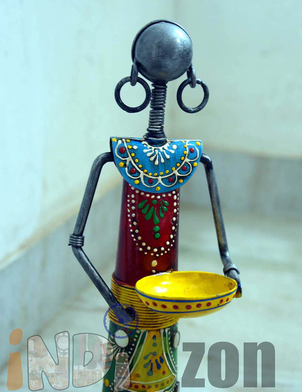 Thumbnail: MGNREGA Lady/Farmers Set Of Figurines Showpiece By Indiczon Artisans: