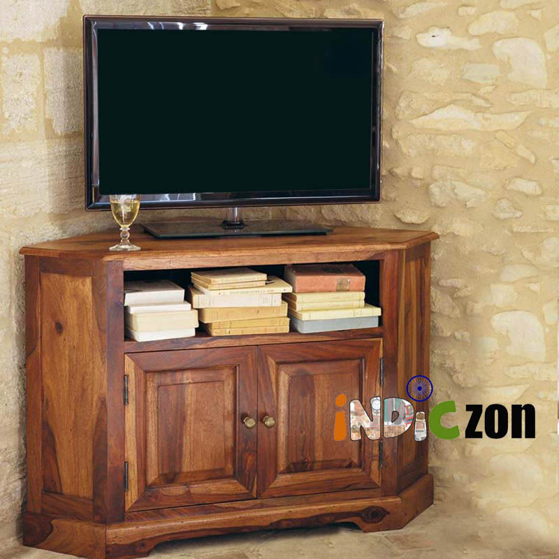 Thumbnail: Conical Sheesham Wood Made Entertainment Unit