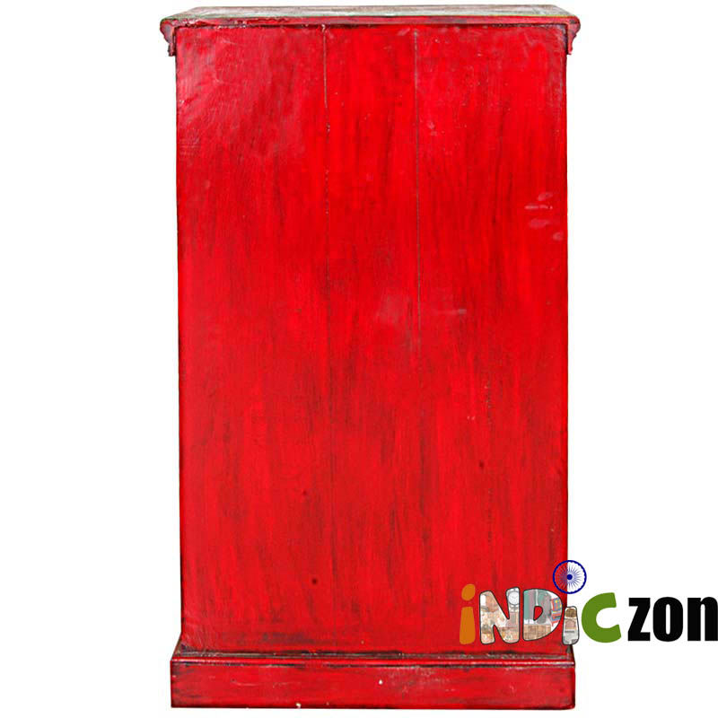 Thumbnail: Magnificent Wooden Colorful Cabinet With Drawers Almirah