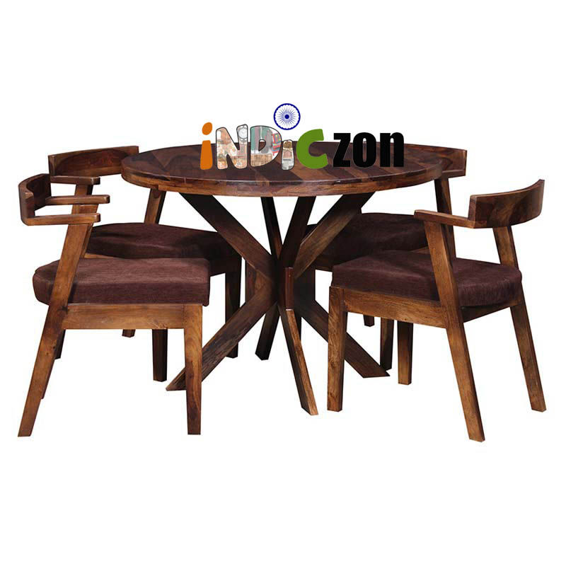 Wooden Dining Table With Sofa Style Chair