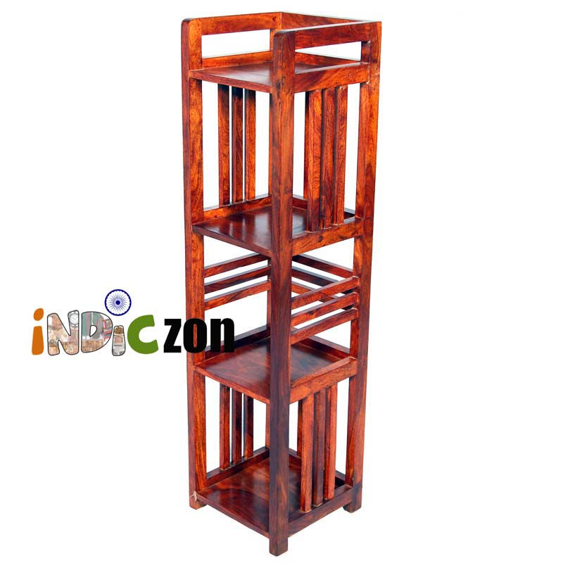 Thumbnail: Chic Corner Cabinet With Four Open Shelves