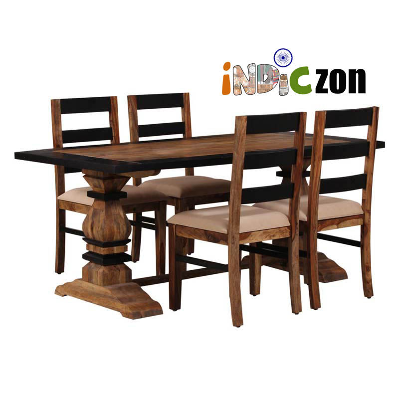 Artistic Wooden Dining Table Set