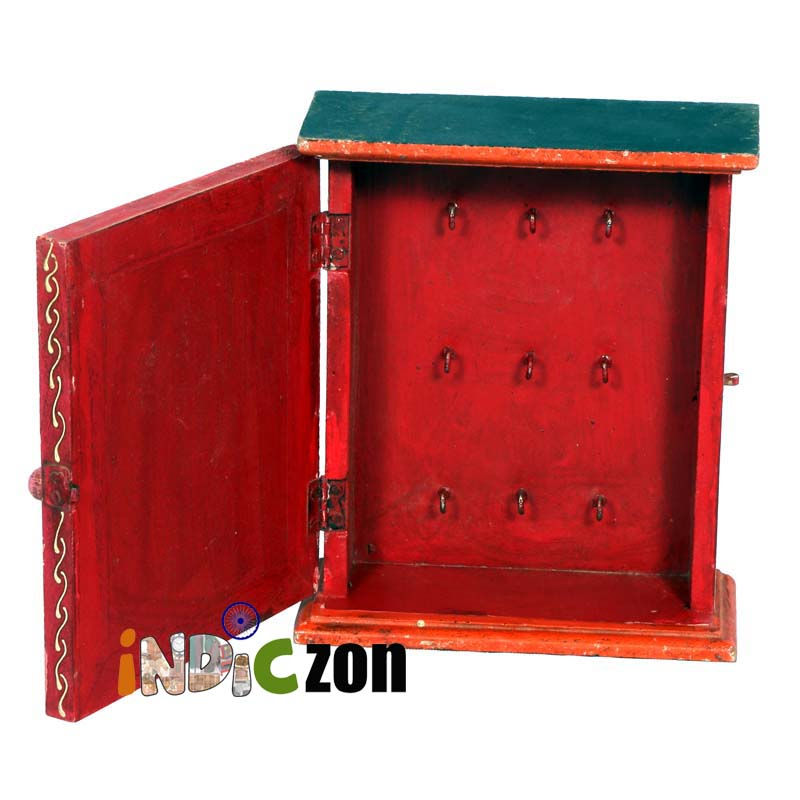 Thumbnail: Wooden Wall Hand Painted Key Holder