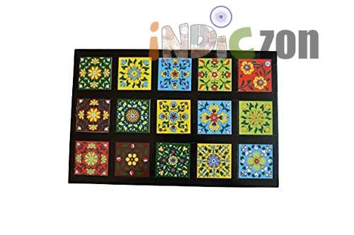 Thumbnail: Wooden & Ceramic Tiles Stool/Coffee Table/Nesting Table for Living Room,Office