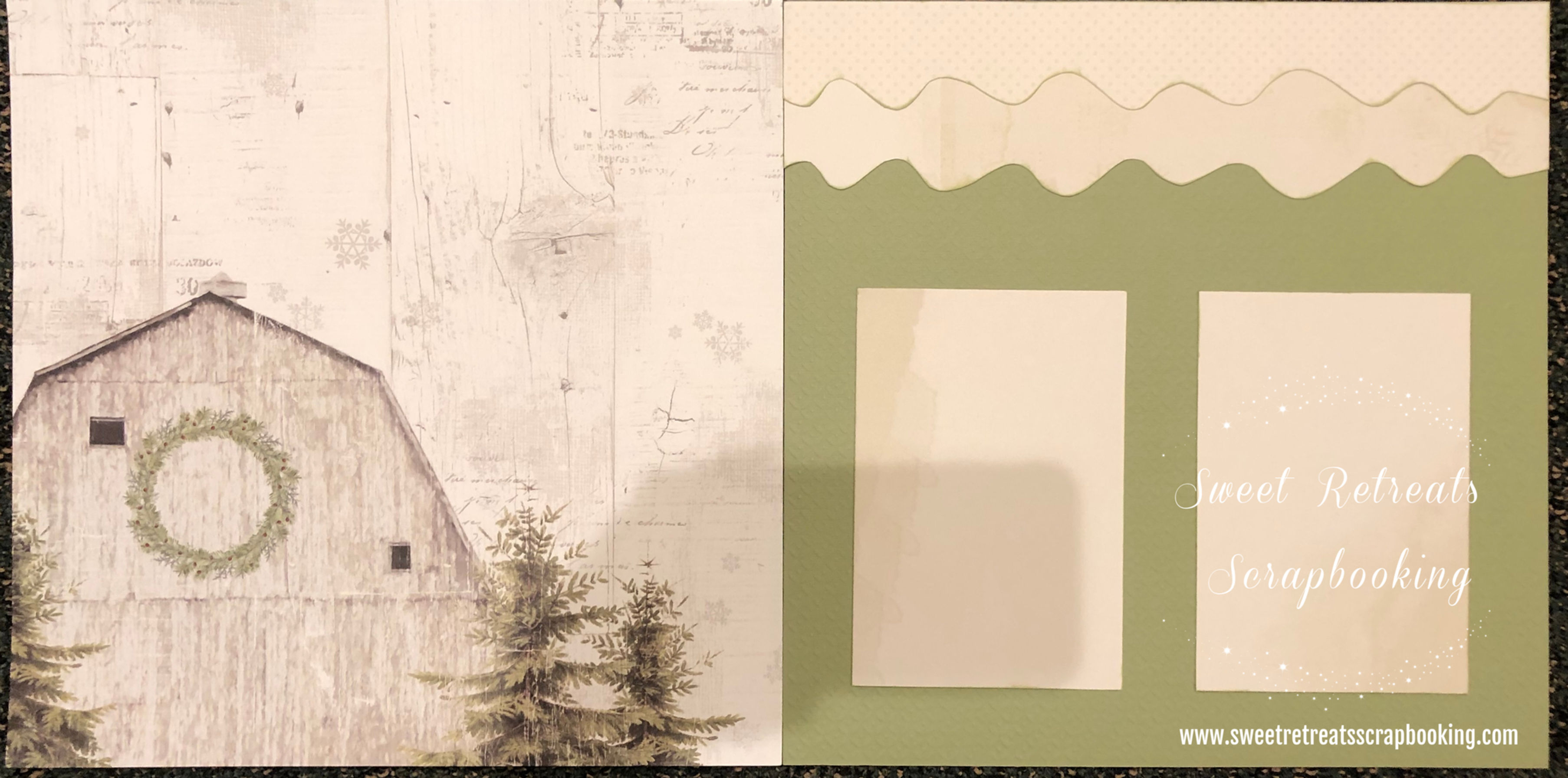 Country Christmas Barn layout kit