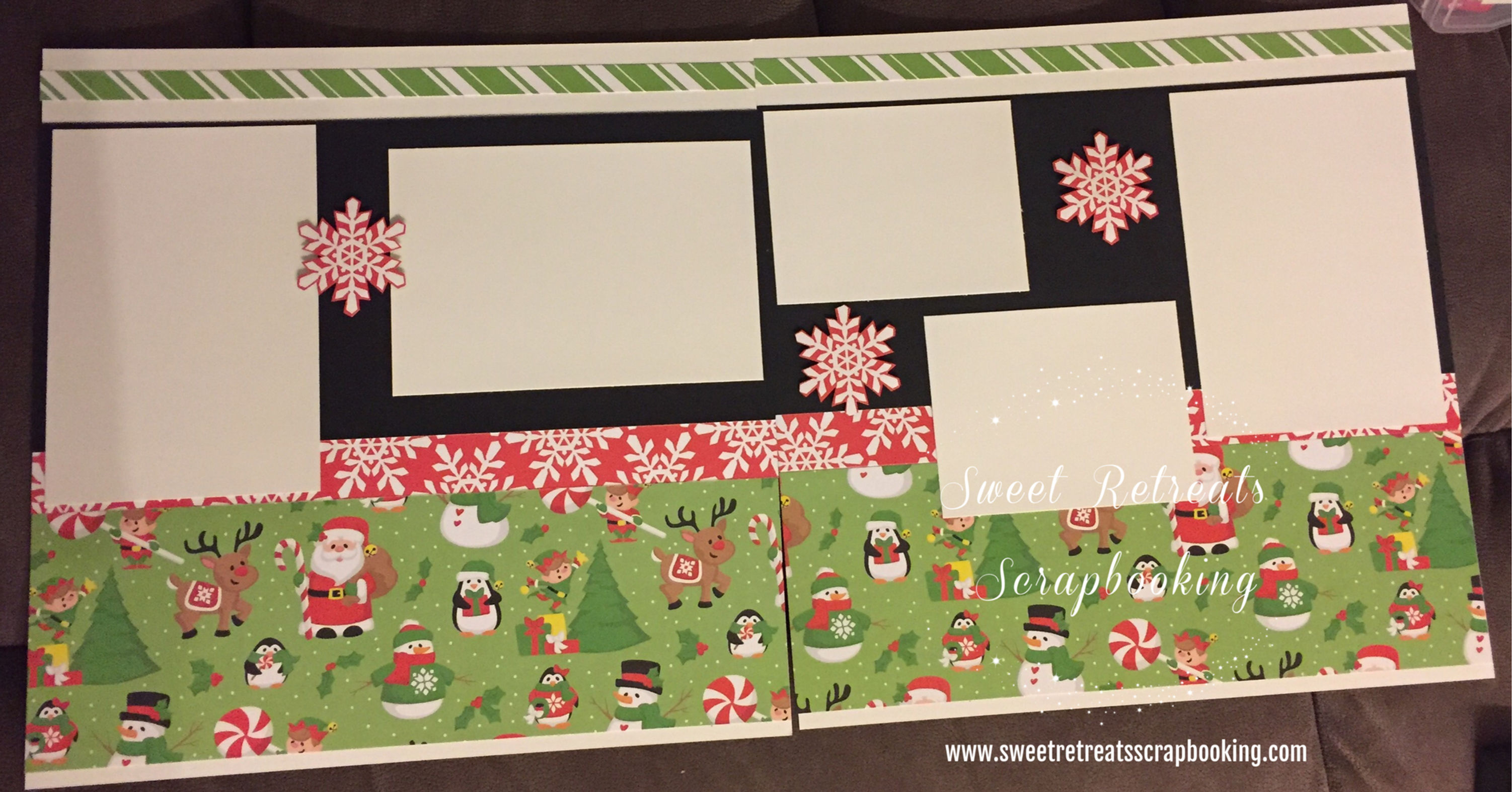 Green Christmas layout kit