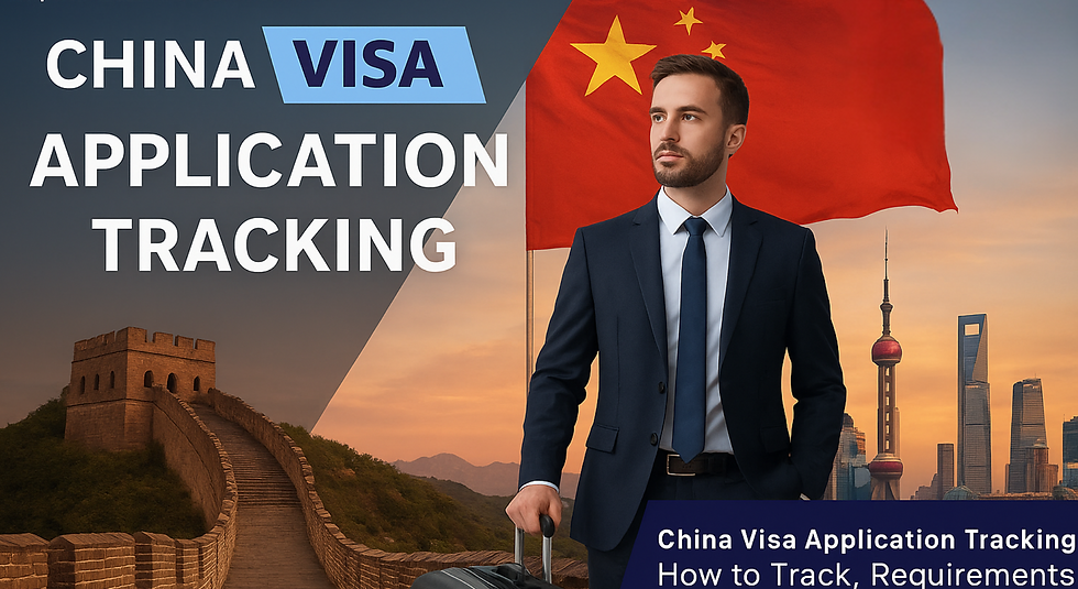China Visa Application Tracking – Official online portal guide explaining how to check your visa status step by step.