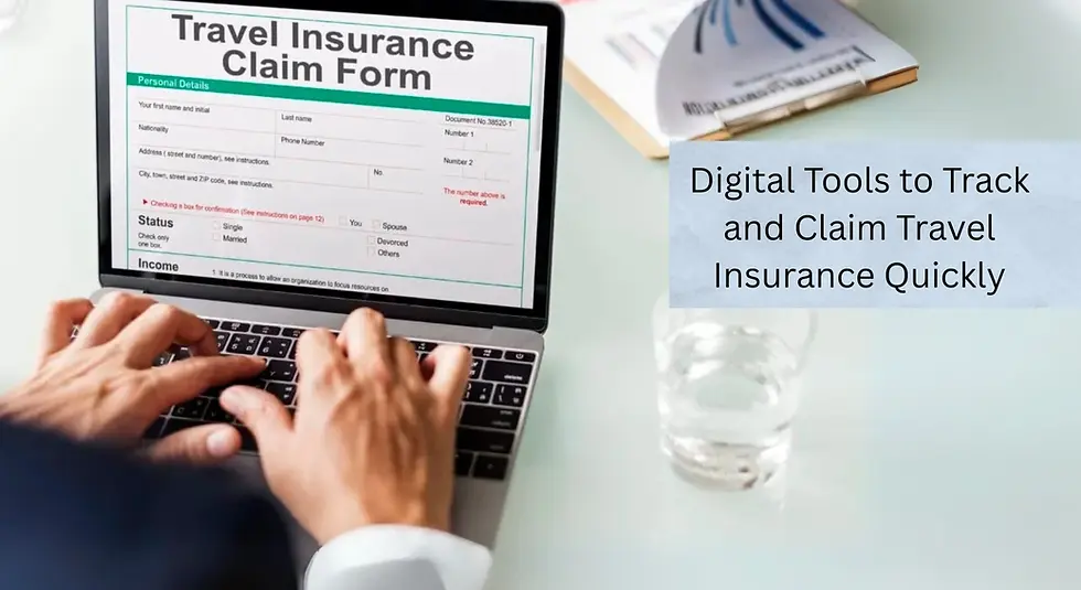 Digital tools to track travel insurance claim online