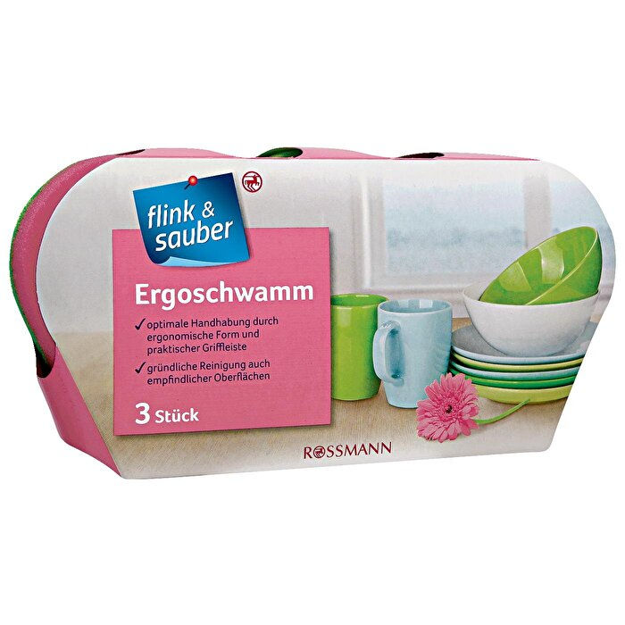 Ergonomik Sünger 3'Lü