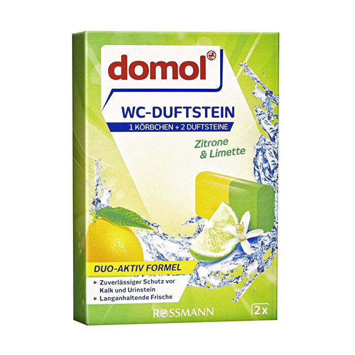 WC Kokusu Klozet Blok, Askı Aparatlı Limon 2 x 40 gr