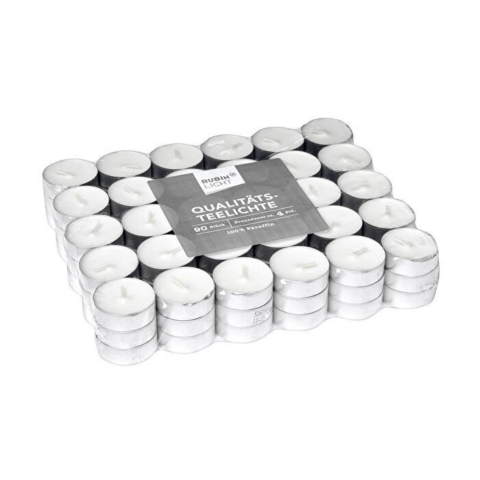 Tealight Mum Beyaz, 4 Saat 90'Lı