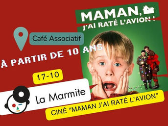 Séance ciné "Maman j'ai raté l'avion". Mercredi 17 décembre 2025