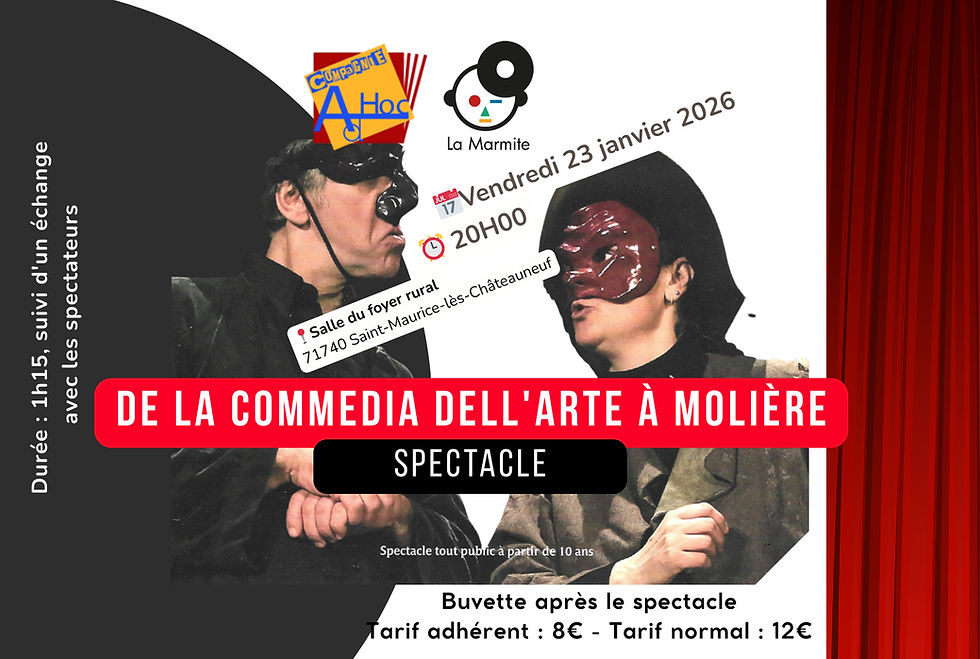 Spectacle, De la commedia Dell'Arte à Molière