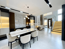 Spacious living and dining area with modern open layout