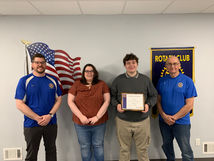 Aaron Smith, Rotary Student Of The Month From SMAHS