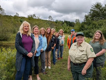 Women In Timber Tour Habitat at Rolfe Beagle Club in NC PA 