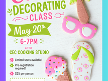 Cookie Decorating Class May 20th At CEC