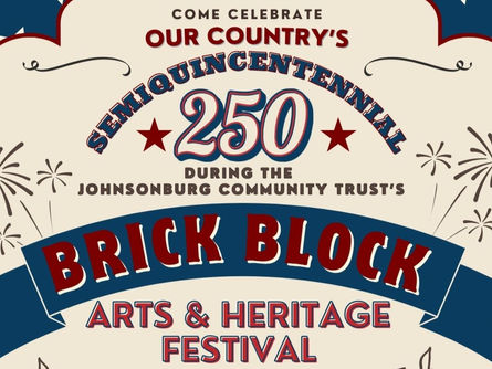 Latest On 2026 Brick Block Arts & Heritage Festival In Johnsonburg July 10th and 11th
