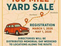 2026 100-Mile Yard Sale July 17th & 18th