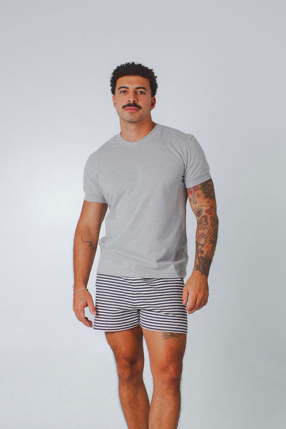 Miniatura: Camiseta Punho Cinza Mescla