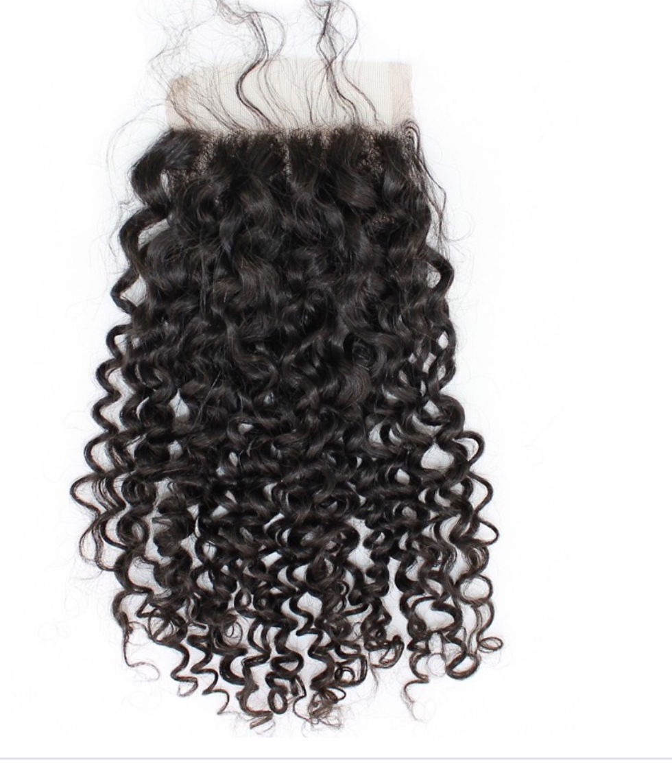 Brazilian Exotic Curly Lace Closure: 4x4