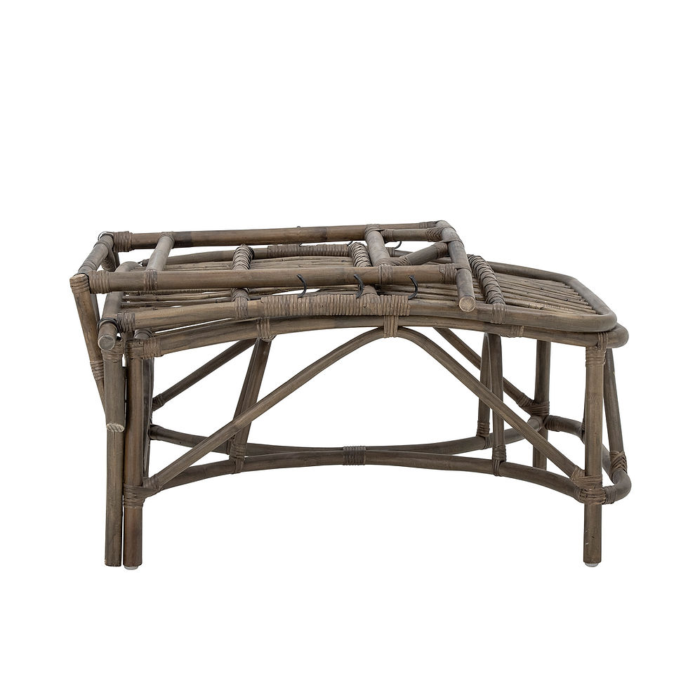 Thumbnail: FOLDING RATTAN DECK CHAIR