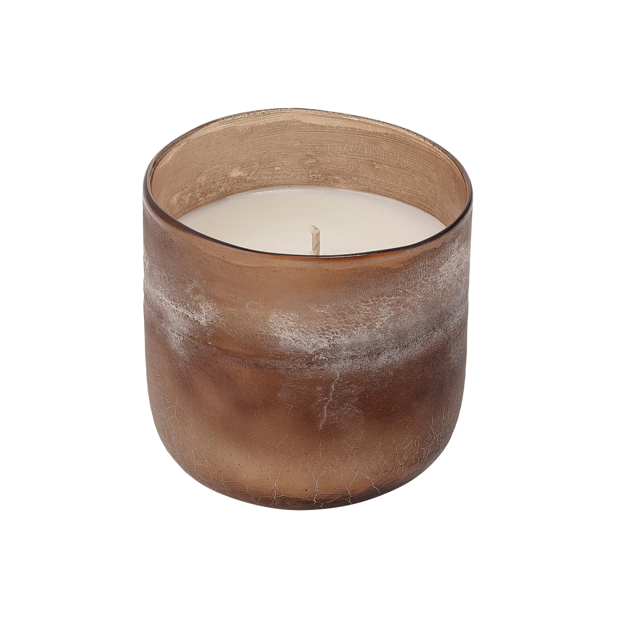 FROSTED GLASS CANDLE, SEA SALT