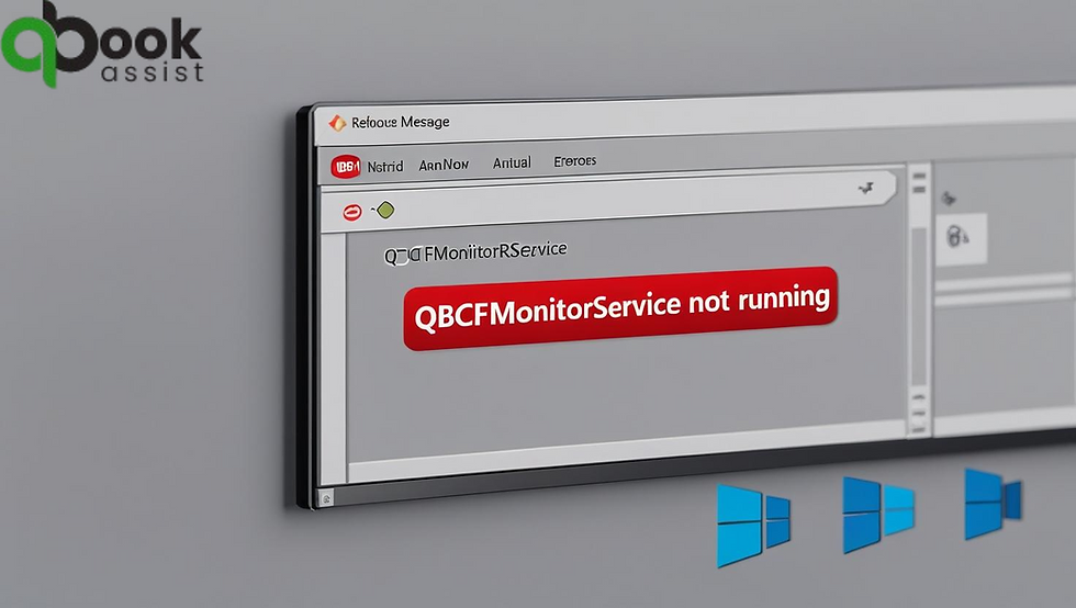 Fix “QBCFMonitorService Not Running” in QuickBooks