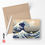 Thumbnail: Japanese greeting card printed the Great wave off Kanagawa by Katsushika Hokusai