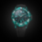 Yas blue carbon dive watch