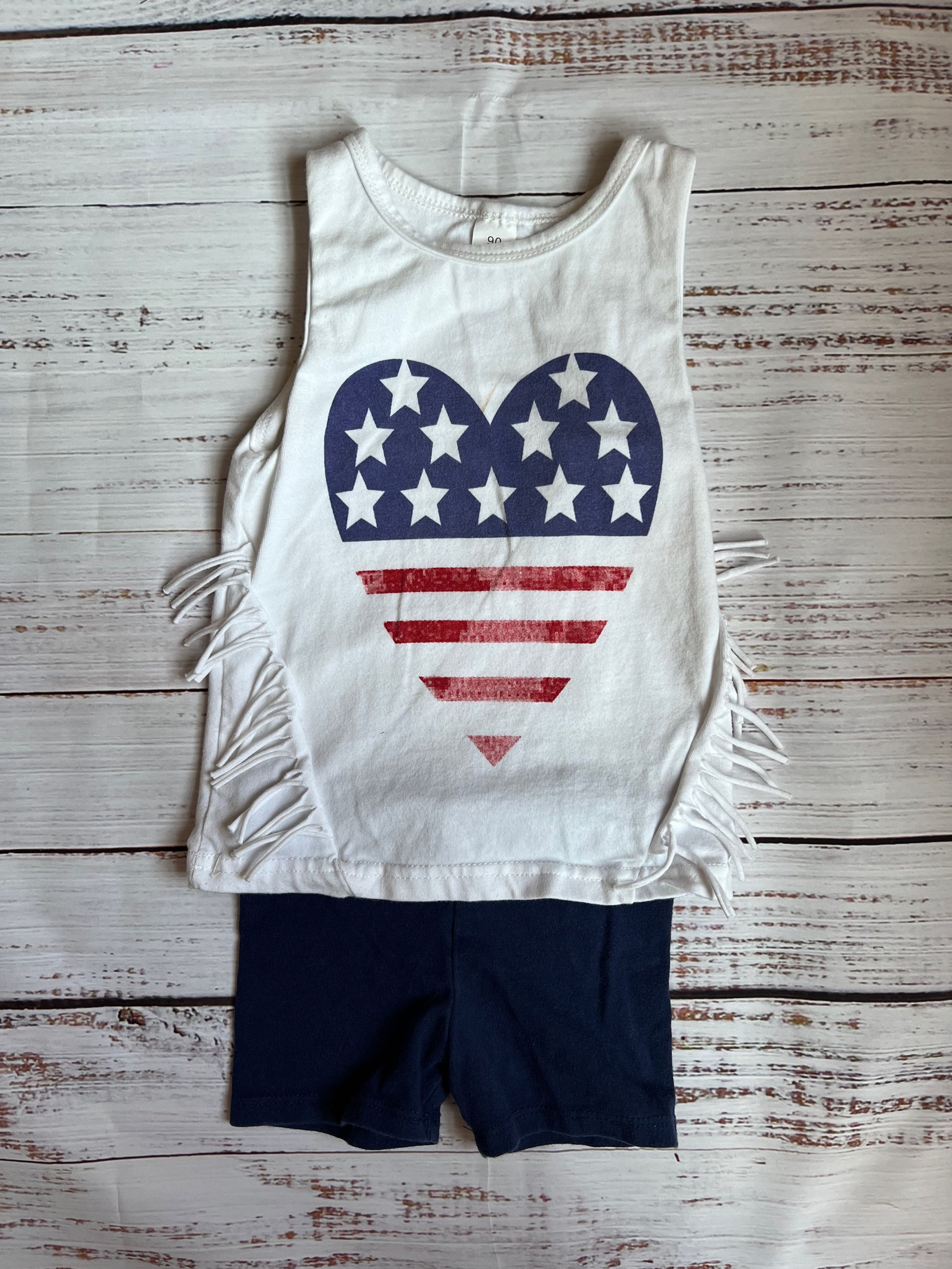 USA Heart Outfit (18 months)