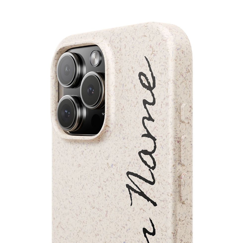 Thumbnail: Personalized Biodegradable Phone Case - Custom Name Eco-Friendly Cover